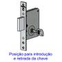 Imagem de Fechadura Trava Tetra Auxiliar 142 R68 Roseta Redonda 4 voltas Cromada 40mm Blister Papaiz