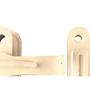 Imagem de Fechadura Trinco Para Porta Sanfonada Perlex Bege Com Kit 8917Bg - Kit C/30