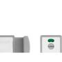 Imagem de Fechadura Trinco Wc Livre/Ocupado Pvc 35Mm Cinza Branco Lockwell 823