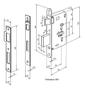 Imagem de Fechadura Vert2 55Mm 1851 Interna Zamak Cromada Imab