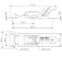 Imagem de Fecho de Ação Rápida FP - 15 - C1 Zincado Metalfecho Com Porta Cadeado
