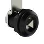 Imagem de Fecho Lingueta Com Dobra 2 X 45 Mm Tambor Preto Para Chave Triângulo