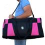 Imagem de Feminina Rosa Bebe Bolsa de Mão Mala de Bordo 27x27x57cm 41L