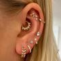 Imagem de Feminino Delicado Piercing Orelha Lóbulo Daith Helix Rook Concha Tragus Brincos Planos Joias Da Moda