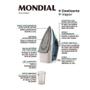 Imagem de Ferro A Vapor Mondial Nf 32 Com Spray - Branco/Azul 127 V