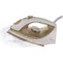 Imagem de Ferro de Passar Vapor Spray Oster Steam Iron 5907 com Base Antiaderente Branco e Dourado 127V