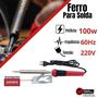 Imagem de Ferro para Solda 100W Soldador Profissional 220V Com Suporte - WORKER