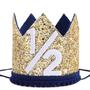 Imagem de Festa de aniversário Crown WAHAWU Navy Blue Half Birthday Party