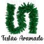 Imagem de Festão Aramado Verde PVC 2,70m 200 Galhos Decoração Natal
