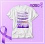 Imagem de fevereiro roxo campanha saúde prevenção camiseta oficial