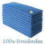 Imagem de Fibra Azul de Limpeza Leve Sem Riscar - Kit 100 Unidades Para Limpeza De Porcelana, Louças, Cristais, Prataria, Inox