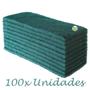 Imagem de Fibra Verde Multiuso Limpeza Uso Geral 10X23Cm - Kit 100 Un