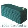 Imagem de Fibra Verde Multiuso Limpeza Uso Geral 10x23cm - Kit 100 Un