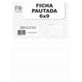 Imagem de Ficha Pautada 6x9 10 Pacotes- Branco 150g - FD GRÁFICA