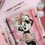 Imagem de Fichário Universitário Minnie Mouse Rosa 4 Fechos 192Fls Dac