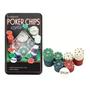 Imagem de Fichas Jogos Poker Poquer Cassino Texas Caixa Metal Poker Chips - Xh