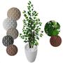 Imagem de Ficus Verde Figueira Planta Artificial com Vaso Decorativo