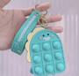Imagem de Fidget Dino Green Pop It Sensorial Bolsa Chaveiro Pingente