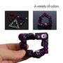 Imagem de Fidget Toy Diecallan Triangular em Aço - Brinquedo EDC Roxo