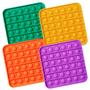 Imagem de Fidget Toy MATICAN Push Pop Bubble - Pacote com 4 Brinquedos Sensoriais