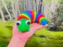 Imagem de Fidget Toy Slug 3d Lagarta Lesma Articulada Brinquedo Acende Com Led Envio Sortido