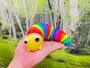 Imagem de Fidget Toy Slug 3d Lagarta Lesma Articulada Brinquedo Acende Com Led Envio Sortido
