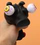 Imagem de Fidget Toy Squishy Porquinho Preto Olho Esbugalhado