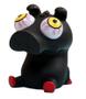 Imagem de Fidget Toy Squishy Porquinho Preto Olho Esbugalhado