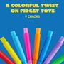 Imagem de Fidget Tubes JOYIN - Pacote com 18 Tubos Conectáveis e Extensíveis (9 Cores)