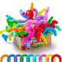 Imagem de Fidget Tubes JOYIN - Pacote com 18 Tubos Conectáveis e Extensíveis (9 Cores)