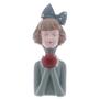 Imagem de Figura Boneca com Maçã Wolff de Resina 9cm x 9cm x 23cm