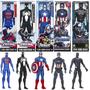 Imagem de Figura de Ação Marvel Legends Avengers - 12 Polegadas - Homem-Aranha, Pantera Negra e Capitão América