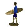 Imagem de Figura Decorativa Estatueta Homem Surfista 26 X 21 X 10 Cm