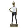 Imagem de Figura Decorativa Estatueta Mulher Personal Trainer 25 X 8 X 6 Cm