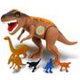 Imagem de Figura Eletrônica - Tiranossauro Rex com Som e Dinos - Marrom - Adijomar