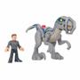 Imagem de Figuras Articuladas - Jurassic World - Velociraptor Blue e Owen - Imaginext