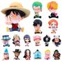 Imagem de Figuras de Ação Anime One Piece 8,5cm - Zoro, Luffy, Sanji, Robin, Nami, Brook e Chopper