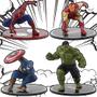 Imagem de Figuras de Ação de Super-heróis - Homem-Aranha, Homem de Ferro, Capitão América, Hulk e War Machine