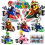 Imagem de Figuras de Ação Super Mario Kart - Luigi, Bowser, Peach, Yoshi e Toad