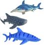 Imagem de Figuras de brinquedos de tubarão, animais do oceano, criaturas do mar de plástico, presentes infantis, animais do zoológico, brinquedos educativos aquáticos,6 peças