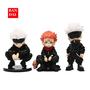 Imagem de Figuras Kawaii Jujutsu Kaisen - Itadori Yuji, Gojo Satoru e Megumi Fushiguro (PVC)