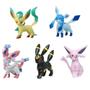 Imagem de Figuras Pokémon Eevee Evoluções - Vaporeon, Espeon, Umbreon, Sylveon, Leafeon - Brinquedo PVC