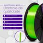 Imagem de Filamento PLA Verde Neon V-Silk Premium 1Kg, 1,75mm, Para Impressora 3D - Voolt3D Oficial