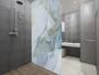 Imagem de Filme para janelas Myronsa Marble Texture Blue Privacy Level 