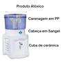 Imagem de Filtro Água Luxo Branco 8,6 Litros 1 Vela 1 Boia Cuba de Cerâmica - GMOLD
