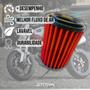 Imagem de Filtro Ar Esportivo Moto Ducati Monster 796 Ano 2013 a 2014 Cilindradas CC Lavavel reutilizável Potencia