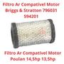 Imagem de Filtro Ar Trator Cortador De Grama Motor Briggs & Stratton 796031 594201 Poulan 14,5 HP 13,5 HP Supreme