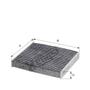 Imagem de Filtro Cabine Rav4 2005 a 2024 Hengst E2945LC