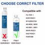 Imagem de Filtro de água para geladeira Vitaliving compatível com o filtro Everydrop 1, EDR1RXD1, W10295370A, WHR1RXD1, P8RFWB2L, W10295370, EDR1RXD1B, P4RFWB, Kenmore 46-9081, 46-9930, pacote com 3