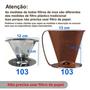 Imagem de Filtro De Café Coador Inox 103 Grande Reutilizável Pour Over - XDX